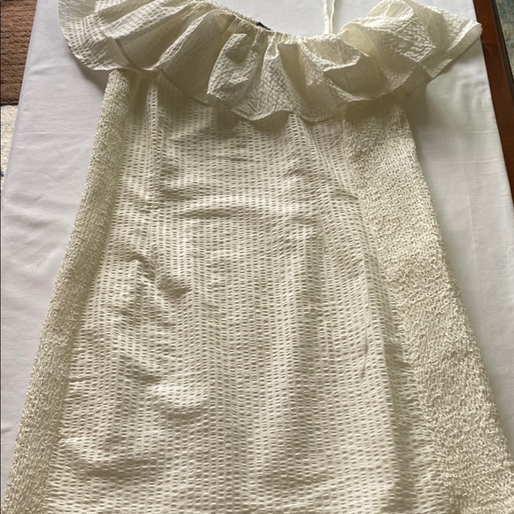 Vero Moda Ivory Ruffled A-line Sundress - Picture 2 of 11